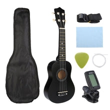 Load image into Gallery viewer, Zebra 21 inch Ukelele Soprano 4 Strings Hawaiian Spruce Basswood Guitar Musical Instrument Set Kits+Tuner+String+Strap+Bag