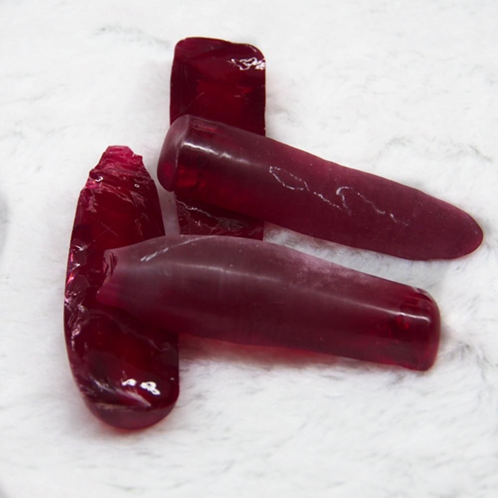0.2kg /bag Laboratory  corundum material loose gemstone uncut Red ruby 5# rough