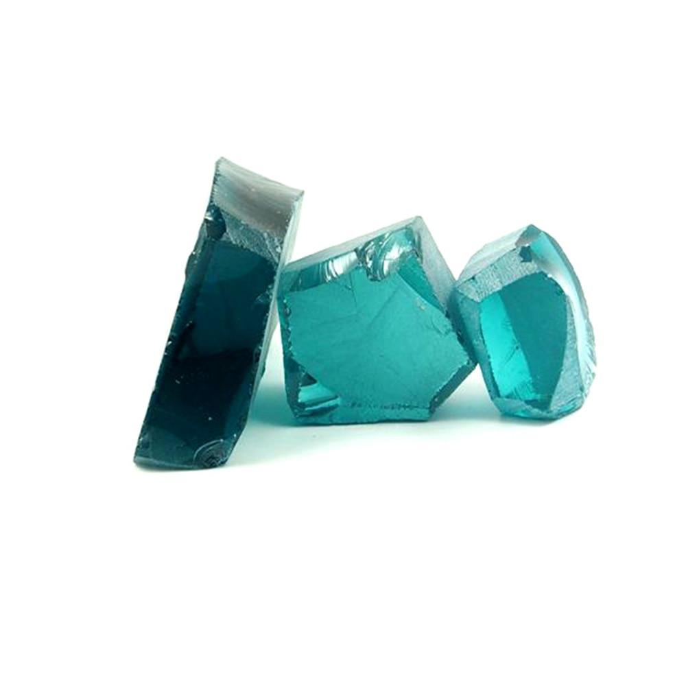 0.2kg  /bag Uncut Hydrothermal Paraiba Light A108B# sital material Laboratory emerald gemstone for jewelry