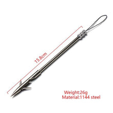 Load image into Gallery viewer, 1 PC Durable 158mm Silver Stainless Steel Arrow Head Fish Darts for Fishing Catapult Hunting Slingshot Fishing Accessories
