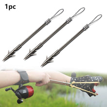 Load image into Gallery viewer, 1 PC Durable 158mm Silver Stainless Steel Arrow Head Fish Darts for Fishing Catapult Hunting Slingshot Fishing Accessories
