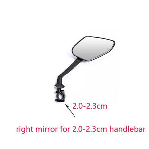 1 Pair Bicycle Rear View Mirror Bike Handlebar Wide Range Back Sight Light Reflector Angle Adjustable Mirrors