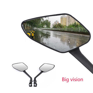 1 Pair Bicycle Rear View Mirror Bike Handlebar Wide Range Back Sight Light Reflector Angle Adjustable Mirrors