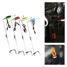 Load image into Gallery viewer, 1 Pcs Fishing Alarm Iron Fishing Bite Hanger Swinger LED Illuminated Indicator Fishing Tackle Accessories
