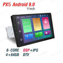 Load image into Gallery viewer, 1 din Android 9.0 Octa Core PX5 Car Radio Stereo GPS Navi Audio Video Player DSP 4G Wifi BT HDMI Carplay TV OBD SWC dab+ 4G+64G
