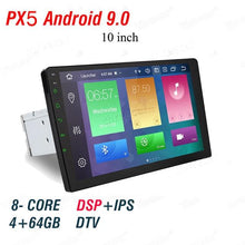 Load image into Gallery viewer, 1 din Android 9.0 Octa Core PX5 Car Radio Stereo GPS Navi Audio Video Player DSP 4G Wifi BT HDMI Carplay TV OBD SWC dab+ 4G+64G
