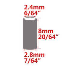 Load image into Gallery viewer, 100pcs Black Round Copper Fishing Tube Fishing Wire Pipe Crimp Sleeves Connector Fishing Line Accessories Tool
