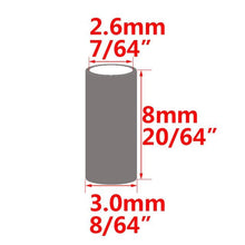 Load image into Gallery viewer, 100pcs Black Round Copper Fishing Tube Fishing Wire Pipe Crimp Sleeves Connector Fishing Line Accessories Tool
