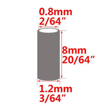 Load image into Gallery viewer, 100pcs Black Round Copper Fishing Tube Fishing Wire Pipe Crimp Sleeves Connector Fishing Line Accessories Tool
