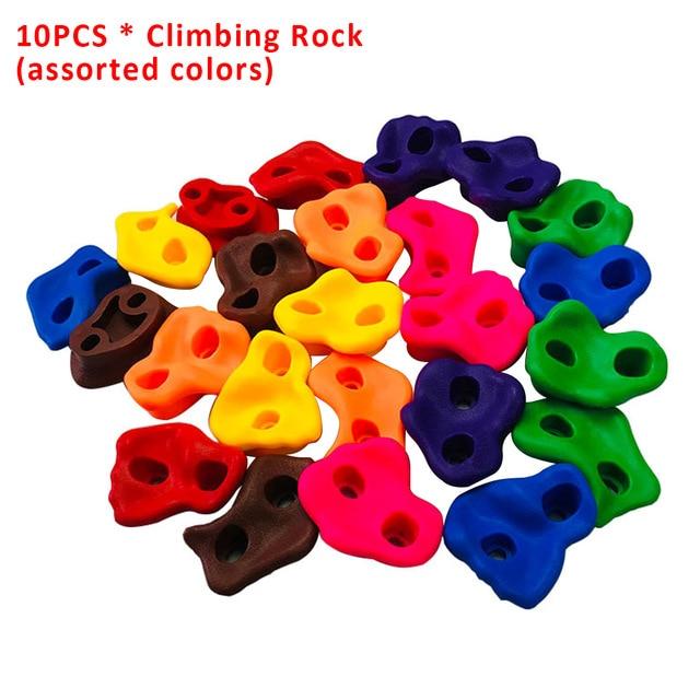 10pcs Children Backyard Plastic Toys Playground Assorted Small Kids Hand Feet Holds Wall Stones Indoor Outdoor Climbing Rock Set
