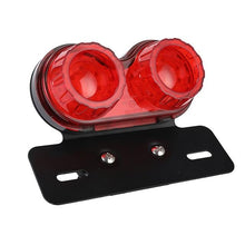 Load image into Gallery viewer, 12V Universal Motorcycle Signal Lights Twin Dual Motorbike Taillight Rear Lamp LED Integrated Tail Light Twin Light License Plat
