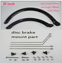 Load image into Gallery viewer, 14 16 20 inch bicycle mudguard V brake disc brake bike fender front and rear mud guard folding bicycle wing
