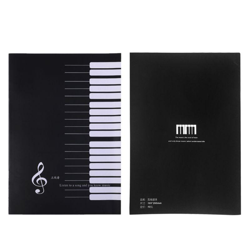18 Sheets Music Practice Notebook Piano Violin Book Universal Five-line Spectrum