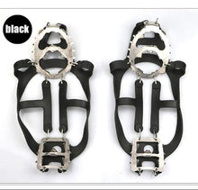 Load image into Gallery viewer, 18 Teeth Climbing Crampons for outdoor winter Walk Ice Fishing Snow Shoes Antiskid Shoes Manganese Steel Shoe Covers
