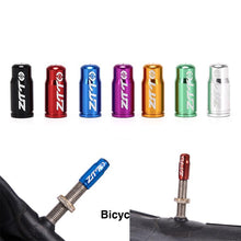 Load image into Gallery viewer, 1PCS 7 Colors Road MTB Bike Wheel Tire Covered Protector French Tyre Dustproof Bike Bicycle Presta Valve Cap Dust Cover
