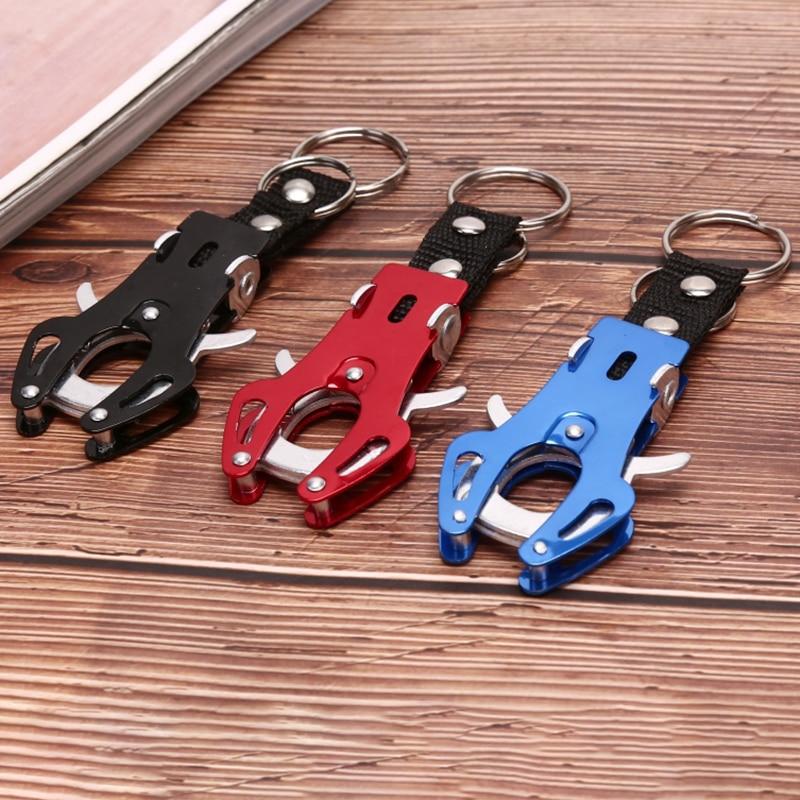 1Pc Fashion Delicate Climb Hook Carabiner Clip Lock Keyring Keychain Key Multicolor Durable Ring Chain