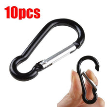 Load image into Gallery viewer, 1Pcs/5Pcs /10Pcs Aluminum Snap Hook Carabiner D-Ring Key Chain Clip Keychain Hiking Camp
