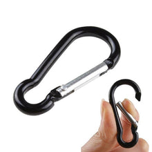 Load image into Gallery viewer, 1Pcs/5Pcs /10Pcs Aluminum Snap Hook Carabiner D-Ring Key Chain Clip Keychain Hiking Camp
