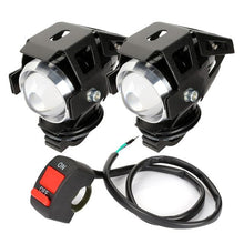 Load image into Gallery viewer, 1pair Motorcycle Headlights U5 led moto light DRL Headlamp Motorbike auxiliary Lamp Fog Spotlights Universal D40
