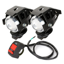 Load image into Gallery viewer, 1pair Motorcycle Headlights U5 led moto light DRL Headlamp Motorbike auxiliary Lamp Fog Spotlights Universal D40
