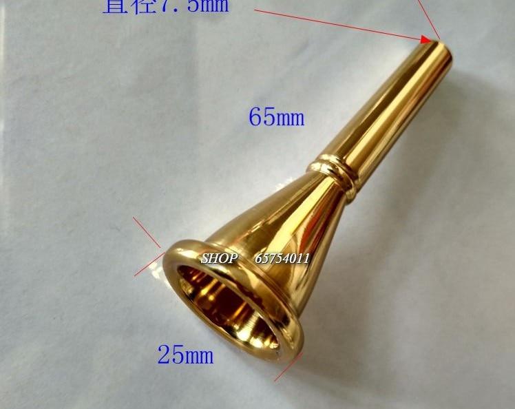 1pcs Horn mouth parts accessories Material brass, surface paint gold