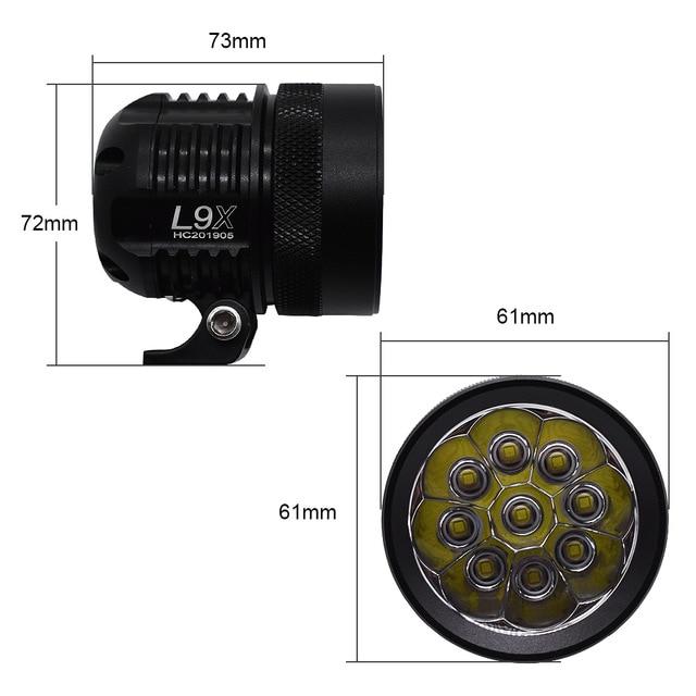 1pcs Motorcycle Spotlight L6X L4x 4 Lamp 40w 6 Lamp 60w Lamp Electric Car Super Bright Led External 4 Bead Headlight Glare