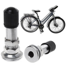 Load image into Gallery viewer, 2 pcs 31mm Bicycle Schrader Valve Ultralight Zinc Alloy MTB Mountain Road Bike
