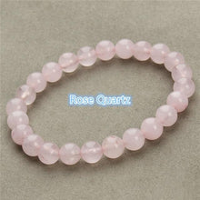 Load image into Gallery viewer, 2018 Fashion Natural Stone Bracelets For Women Men Tiger Eyes Rose Quartzs Amethyst Agate Bead Yoga Bracelets Pulseira Masculina
