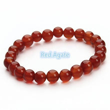 Load image into Gallery viewer, 2018 Fashion Natural Stone Bracelets For Women Men Tiger Eyes Rose Quartzs Amethyst Agate Bead Yoga Bracelets Pulseira Masculina
