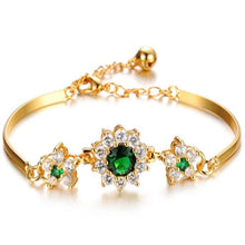 Load image into Gallery viewer, 2019 Luxury 18K Gold Bracelets for Women Fashion Bracelet Accessories Crystal Charm Wedding Jewelry Birthday Gifts
