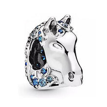 Load image into Gallery viewer, 2019 NEW 100% 925 Sterling Silver charms Winter Crystal Bead Olaf Dangle Charm Pendant Fit DIY Bracelet Original Women Jewelry
