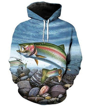 Load image into Gallery viewer, 2019 New 3D Digital Fishing Clothing Men Autumn Winter Warm Jacket with hat Outdoor Cycling Sport Sweatshirt Fishing Clothes
