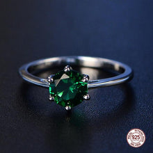 Load image into Gallery viewer, 2019 New Aquamarine Ring Trendy Blue Sapphire Ring Silver 925 Jewelry Amethyst Gemstone Ring Silver Engagement Rings For Women
