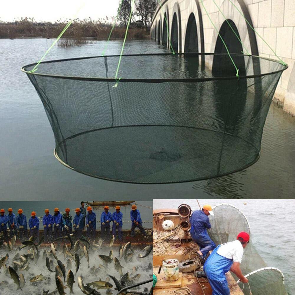 2019 New Folding Drop Net Fishing Landing Net Prawn Bait Crab Shrimp Open-Folding Moving Nets Moving Kites Lifting Nets Hot Sale