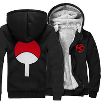 Load image into Gallery viewer, 2019 new Naruto Hoodies Uchiha Syaringan Sweatshirts Hooded men Fashion Hokage Ninjia Cartoon printed jackets thick coats M-5XL
