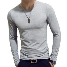 Load image into Gallery viewer, 2020 Autumn Men T-Shirts Long Sleeve O-Neck Casual Fitness Jogging Solid Fashion Tee Basic Running Homme Top Clothing
