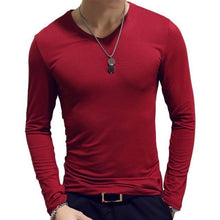 Load image into Gallery viewer, 2020 Autumn Men T-Shirts Long Sleeve O-Neck Casual Fitness Jogging Solid Fashion Tee Basic Running Homme Top Clothing
