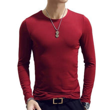 Load image into Gallery viewer, 2020 Autumn Men T-Shirts Long Sleeve O-Neck Casual Fitness Jogging Solid Fashion Tee Basic Running Homme Top Clothing

