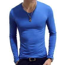 Load image into Gallery viewer, 2020 Autumn Men T-Shirts Long Sleeve O-Neck Casual Fitness Jogging Solid Fashion Tee Basic Running Homme Top Clothing
