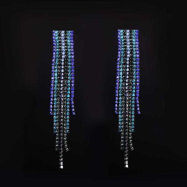 2020 New Fashion jewelry tassel earrings female crystal from Austrian jewelry hypoallergenic earrings environmental protection