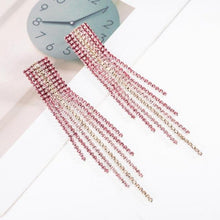 Load image into Gallery viewer, 2020 New Fashion jewelry tassel earrings female crystal from Austrian jewelry hypoallergenic earrings environmental protection
