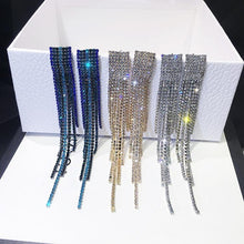 Load image into Gallery viewer, 2020 New Fashion jewelry tassel earrings female crystal from Austrian jewelry hypoallergenic earrings environmental protection
