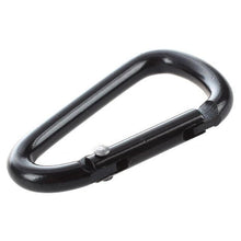 Load image into Gallery viewer, 2020 New Hot Practical 10 Pcs Black D Shaped Aluminum Alloy Carabiner Hook Keychain Climbing Equipment Karabiner Mosqueton
