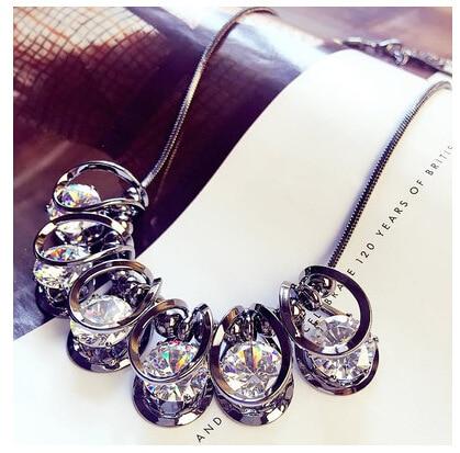 2020 New sector Original fish Crystals from Austrian Opal Choker clothes Necklaces 925 Jewelry For Women Christmas Party