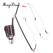 Load image into Gallery viewer, 20g 30g 40g 2 Hooks Fish Bait Feeder Basket Holder Fishing Lure Cage With Line Hooks Fishing Accessories
