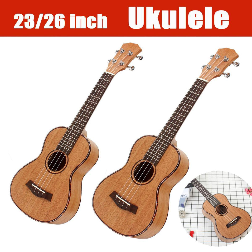 23 26 Inch  Spring 15 Frets Mahogany Soprano Ukulele Guitar Sapele Rosewood 4 Strings Hawaiian Guitar Musical Instruments