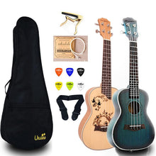 Load image into Gallery viewer, 23 inch Ukulele Mahogany Concert Ukelele Mini Guitar  with Bag Capo String Strap Picks Gift Hawaii Guitar UK2329A
