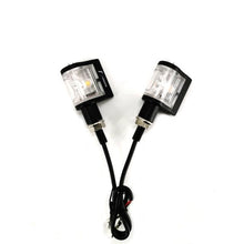 Load image into Gallery viewer, 2PC Universal Motorcycle for Rizoma Turn Signal Light for Chopper Cafe Amber LED Indicator Lights Aluminum Alloy Black with Box
