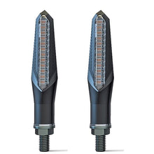 Load image into Gallery viewer, 2Pcs/4pcs 12V LED Motorcycle Turn Signal Indicator Amber Lamp Moto Lights Flowing Flashing Motorbike Indicator Blinker Moto Tail
