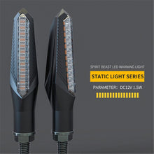Load image into Gallery viewer, 2Pcs/4pcs 12V LED Motorcycle Turn Signal Indicator Amber Lamp Moto Lights Flowing Flashing Motorbike Indicator Blinker Moto Tail

